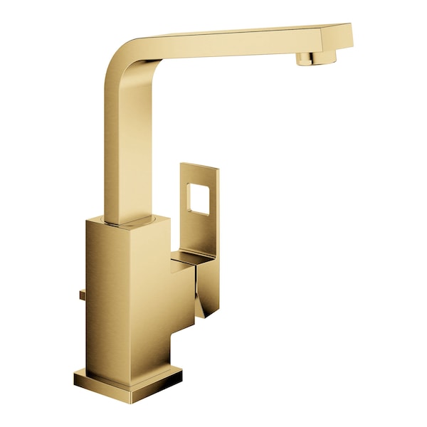 Centerset Single-Handle Single-Hole High Spout Bathroom Faucet - 1.5 Gpm, Gold